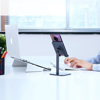 Silver Aluminum Lazy Bracket Stand For iPhone iPad Mini Air Pro IPS05 - Thumbnail 3