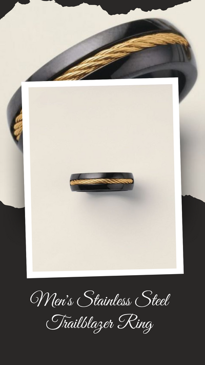 Men's Stainless Steel Trailblazer Ring - CLEARANCE