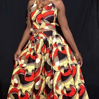 Vibrant Vibes Halter Top & Skirt Set - Thumbnail 3