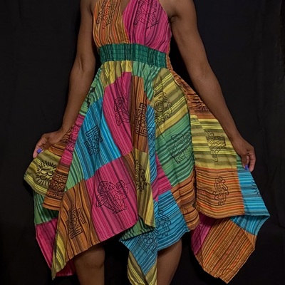 Kaleidoscope dreamer halter dress 1