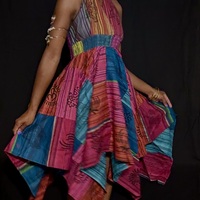 Kaleidoscope Dreamer Halter Dress 2 - Thumbnail 3