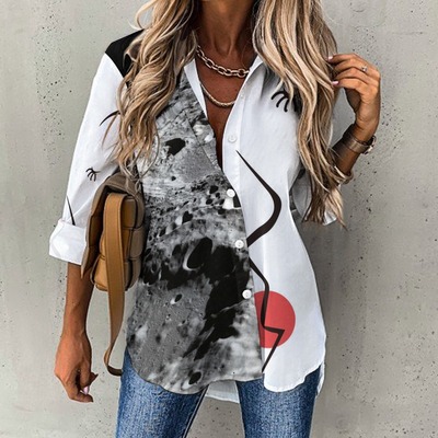 Cratered persona button up shirt