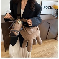 Funky Horse Design Bag Crossbody Bag - Thumbnail 2