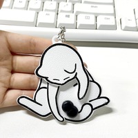 Silly Cat Playing Balls Key Chain - Thumbnail 2