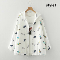 New hooded double-layer cotton yarn sun-protective clothing for women - Thumbnail 1