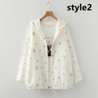 New hooded double-layer cotton yarn sun-protective clothing for women - Thumbnail 2