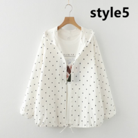 New hooded double-layer cotton yarn sun-protective clothing for women - Thumbnail 5