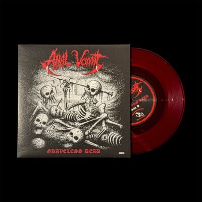 Anal Vomit ‎– Graveless Dead  (7" RED)