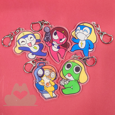 Sgt. frog charm & button bundle