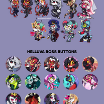 Helluva Boss Charm & Button Bundle