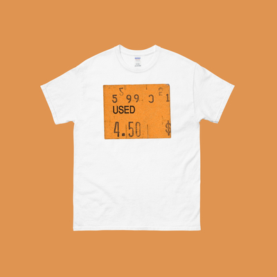 Used 4.5 t shirt white