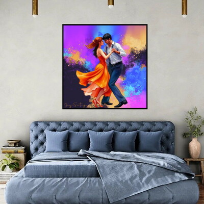 Rhythm of romance art print