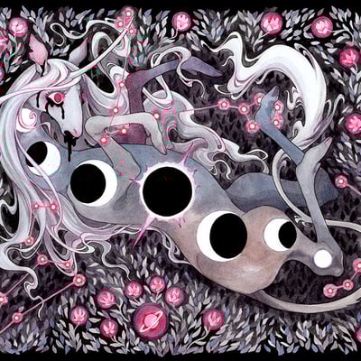 11x15.5 eclipse sickness print