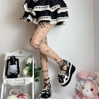 Musical Tattoo Pantyhose Stockings Tights - Thumbnail 3