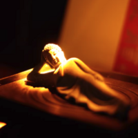 SLEEPING BUDDHA STATUE HANDMADE HOME MEDITATION DECOR - Thumbnail 6