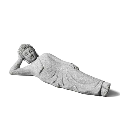 Sleeping buddha statue handmade home meditation decor - Thumbnail 2