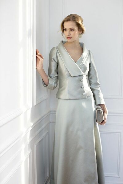 Elegant Sheath Emerald with Jacket Mother Of The Bride/ Groom Dresses Formal Evening Dress
