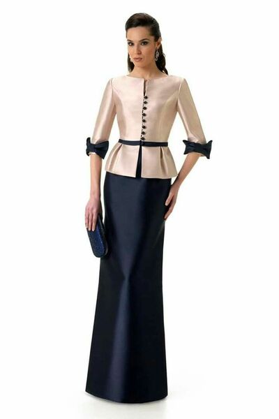 Elegant Sheath Satin with Jacket Mother Of The Bride/ Groom Dresses Formal Evening Dress