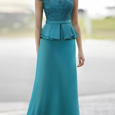 Elegant sheath lace with jacket mother of the bride/ groom dresses formal evening dress