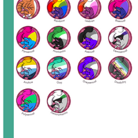 Pride Cat and Axolotl Button Bundle - Thumbnail 1