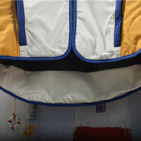 Harajuku patchwork color-blocking loose hooded jacket - Thumbnail 5