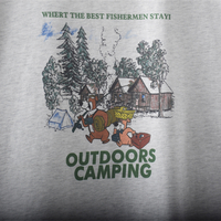 Summer-themed camping bear T-shirt - Thumbnail 4