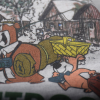 Summer-themed camping bear T-shirt - Thumbnail 5