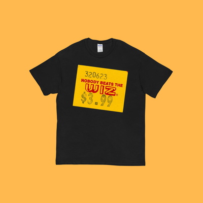 Nobody Beat The Wiz 3.99 T Shirt Black