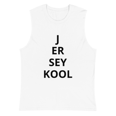Jersey kool eye chart muscle shirt