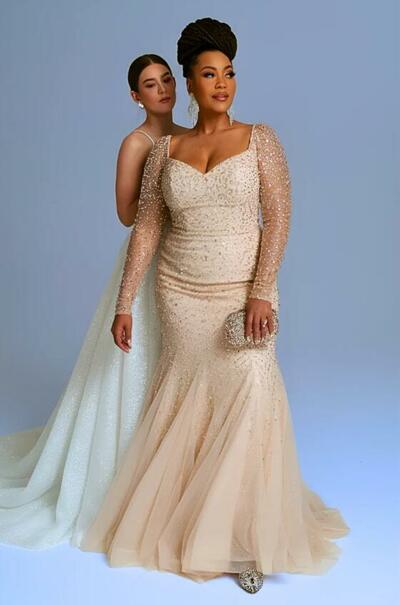 Elegant Plus Size Sheath Long Sleeve Sequins Mother Of The Bride/ Groom Dresses Formal Evening Dress