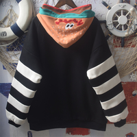 Heavy industry cartoon embroidered loose hooded jacket - Thumbnail 3