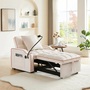 3-in-1 Convertible Sleeper Sofa Chair Bed – Adjustable Recliner with USB & Phone Holder | Space-Saving -2