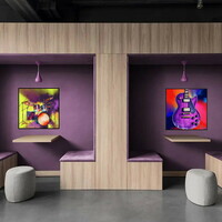 Drum Set Abstract Art Print - Thumbnail 1