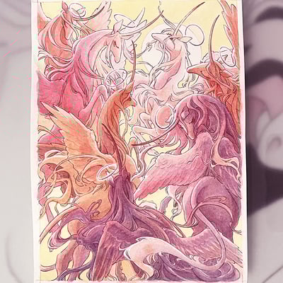 Original watercolour art: 'ascension'