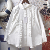 Sweet loose short-sleeved plaid blouses - Thumbnail 3