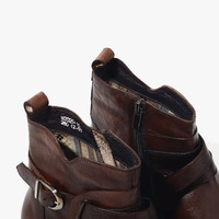 Men's genuine leather retro martin boots first layer leather chelsea short boots 2 colors - Thumbnail 3