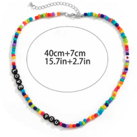 RAINBOW BEADS NECKLACE - Thumbnail 4