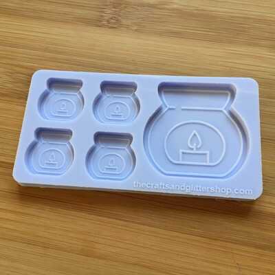 Wax burner silicone mold