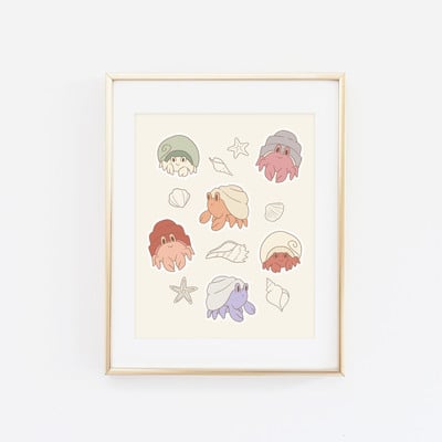 Hermit crabs print - Thumbnail 2