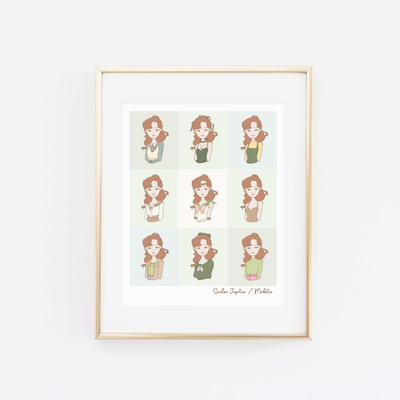 Jupiter collage print