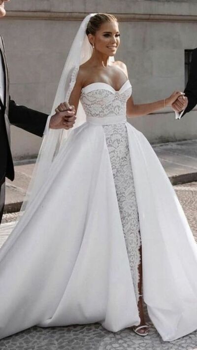 Luxury Ball Gown Wedding Dress, Lace Bridal Dress Bridal Gown