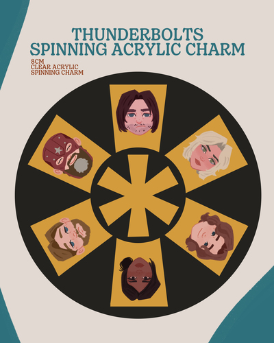 Misfit Heroes Spinning Charm