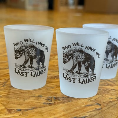 Hyena shot glass 