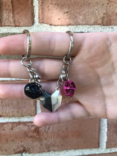 magnetic best friend keychains