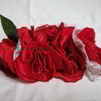 Embroidered Rose Hair Fall - Thumbnail 5