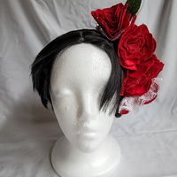Embroidered Rose Hair Fall - Thumbnail 1