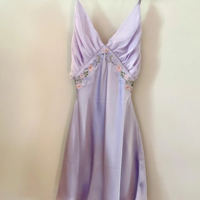 Light Purple V Neck Short Homecoming Dresses - Thumbnail 1