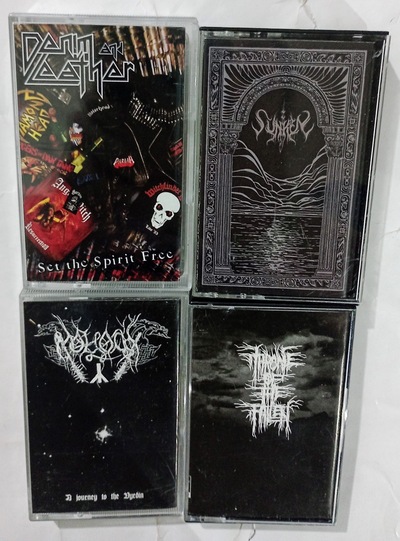 DENIM & LEATHER, SUNKEN, MOLOCH, THRONE OF THE FALLEN Tapes 