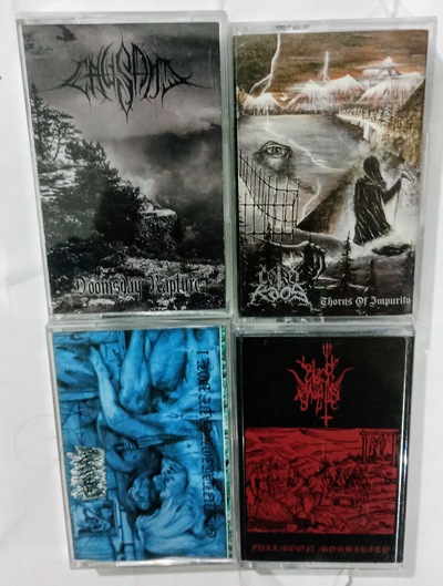 CAUSAM,  LORD KAOS, SLAVA COMP , BLACK EJAC ULATION    Tapes 