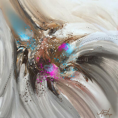 Dreamscape swirl abstract art print